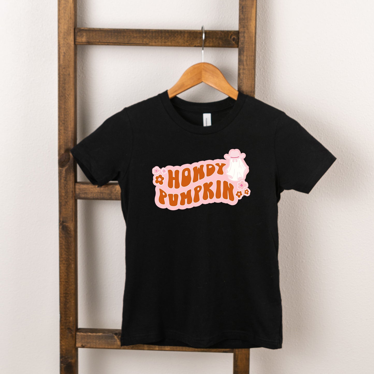 Howdy Pumpkin Ghost | Youth Short Sleeve Crew Neck