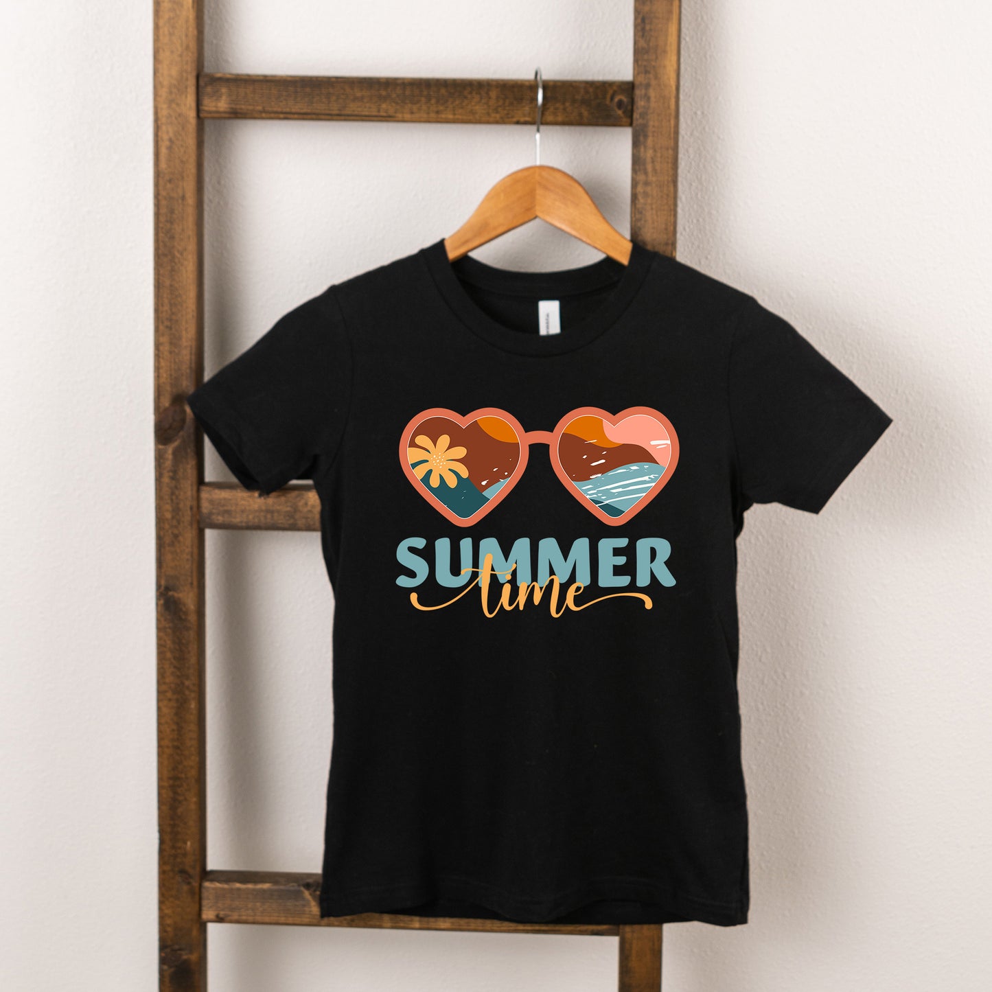 Boho Summer Time Sunglasses | Youth Short Sleeve Crew Neck