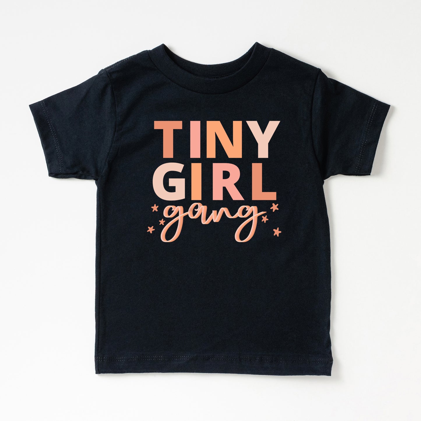 Tiny Girl Gang Colorful | Youth Short Sleeve Crew Neck