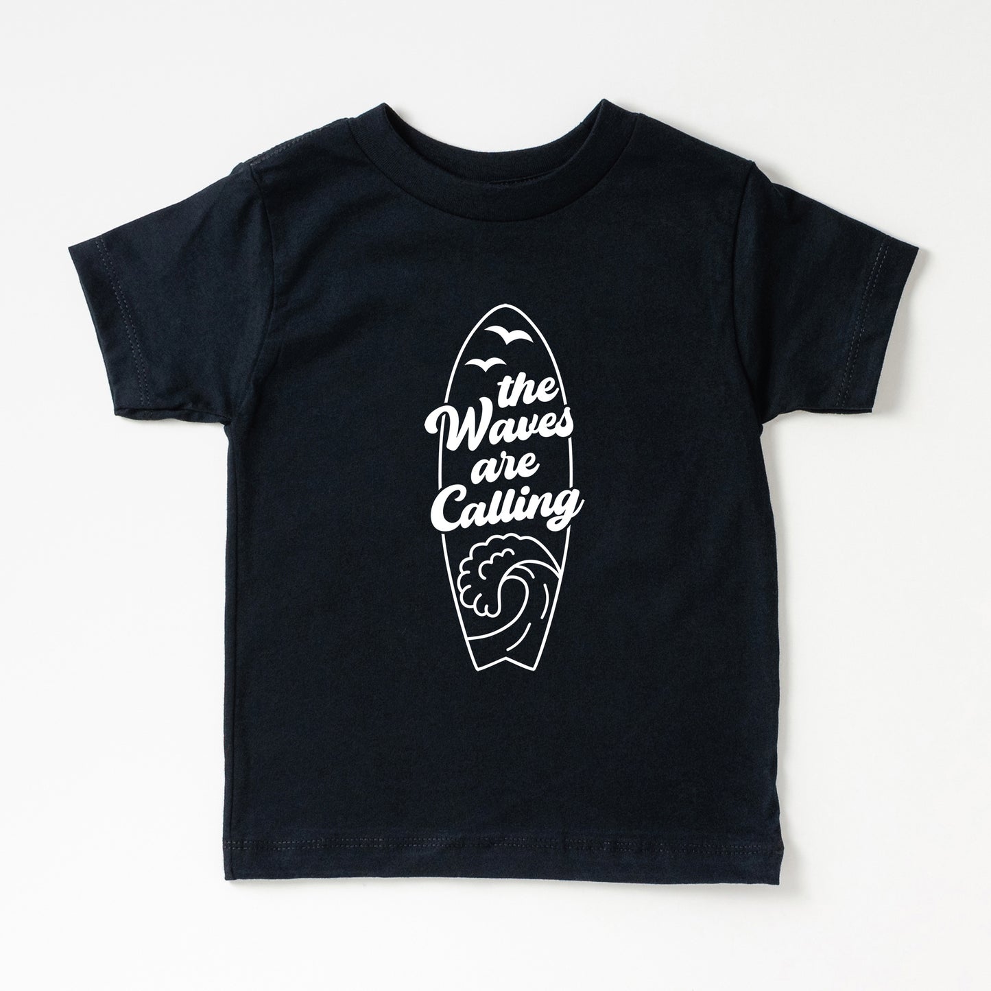 The Waves Are Calling Ocean Surf | Youth Short Sleeve Crew Neck