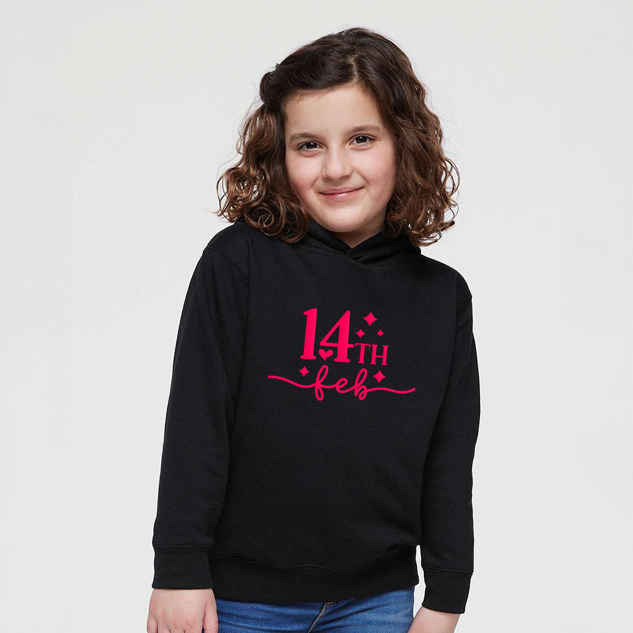 14the Feb Stars Puff Print | Toddler Graphic Hoodie
