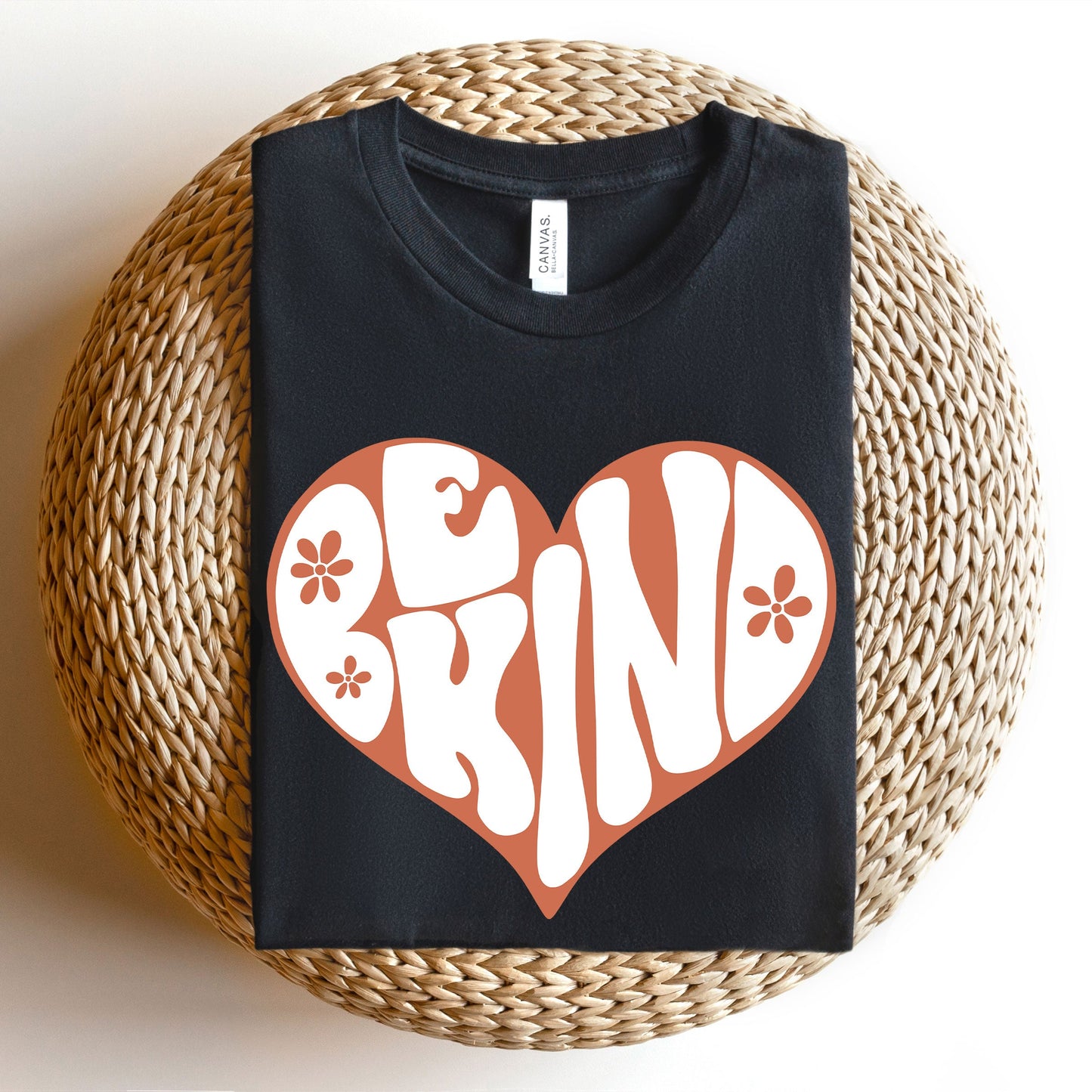 Retro Be Kind Heart | Short Sleeve Graphic Tee