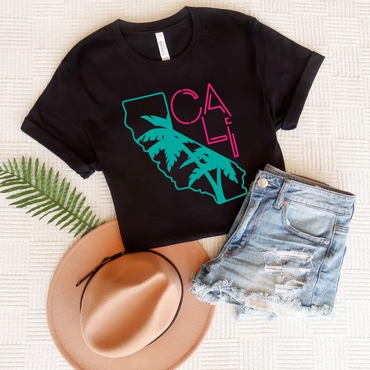 Cali Palm Trees | Short Sleeve Graphic Tee