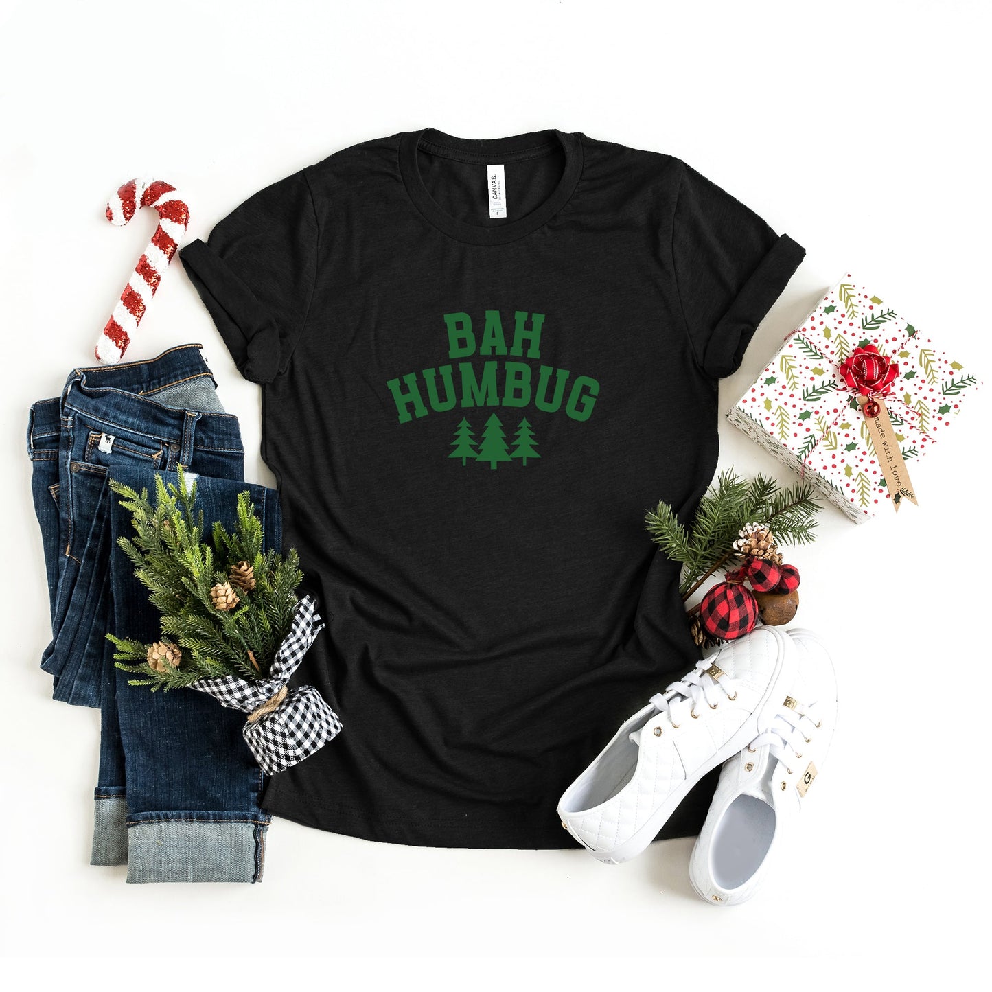 Bah Humbug Trees | Short Sleeve Crew Neck