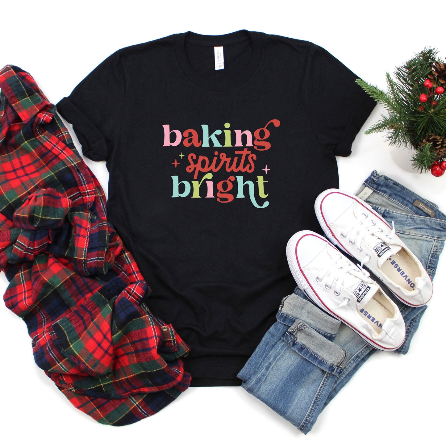 Baking Spirits Bright Colorful | Short Sleeve Graphic Tee