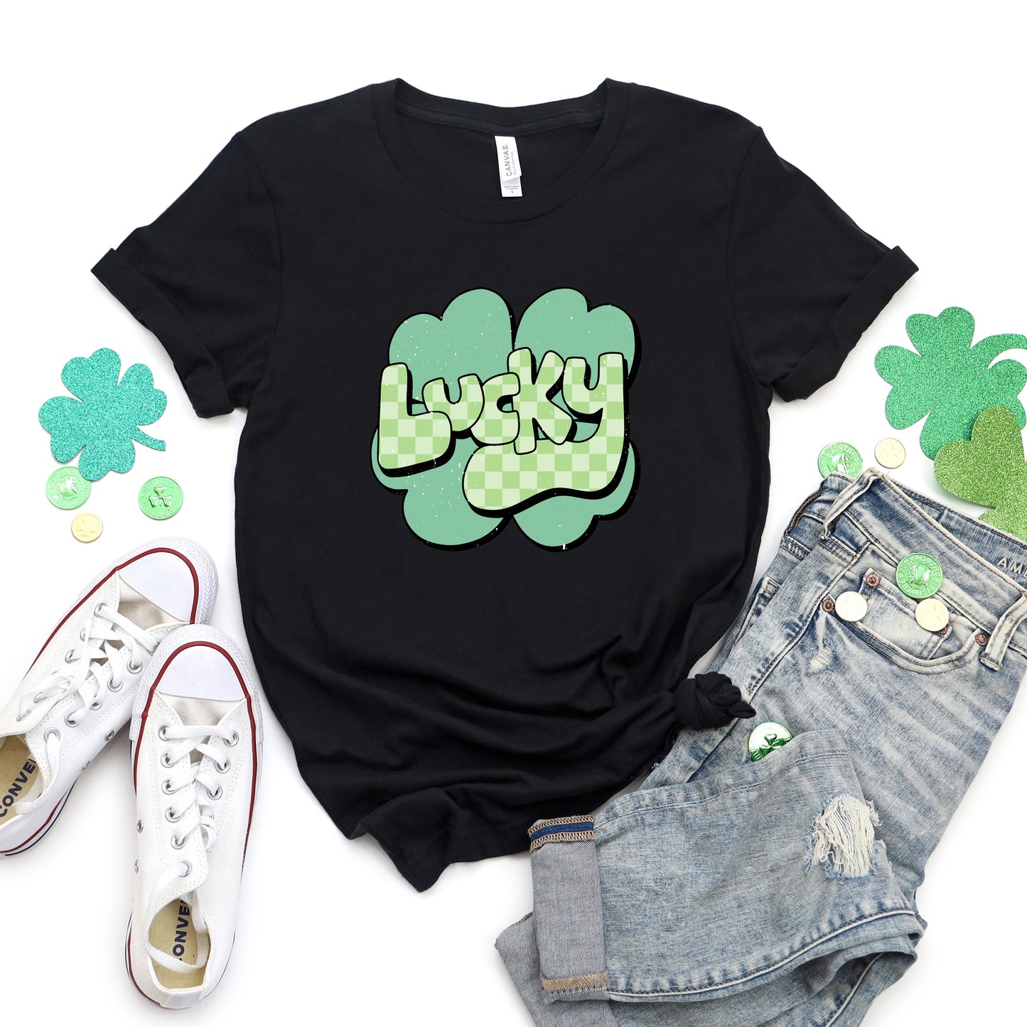 Lucky With Clover | Short Sleeve Crew Neck