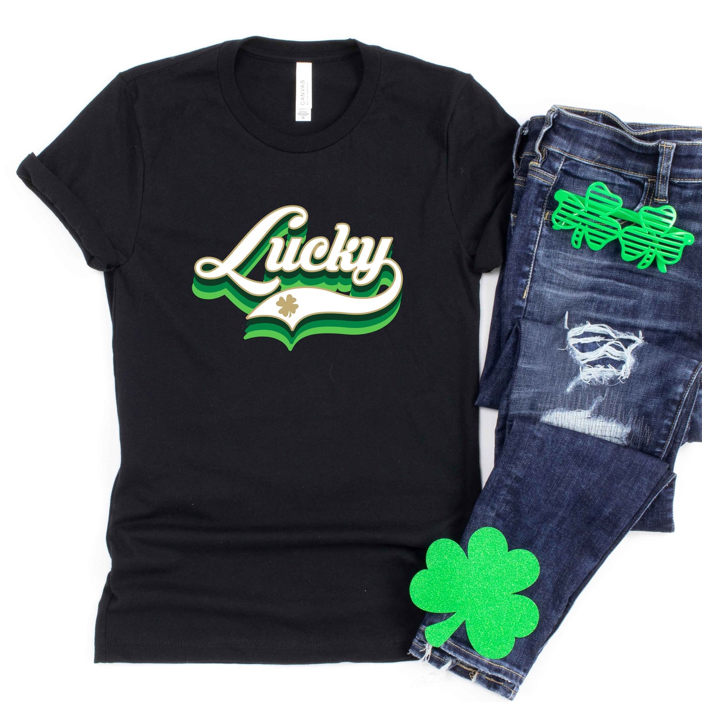 Lucky Script | Short Sleeve Graphic Tee