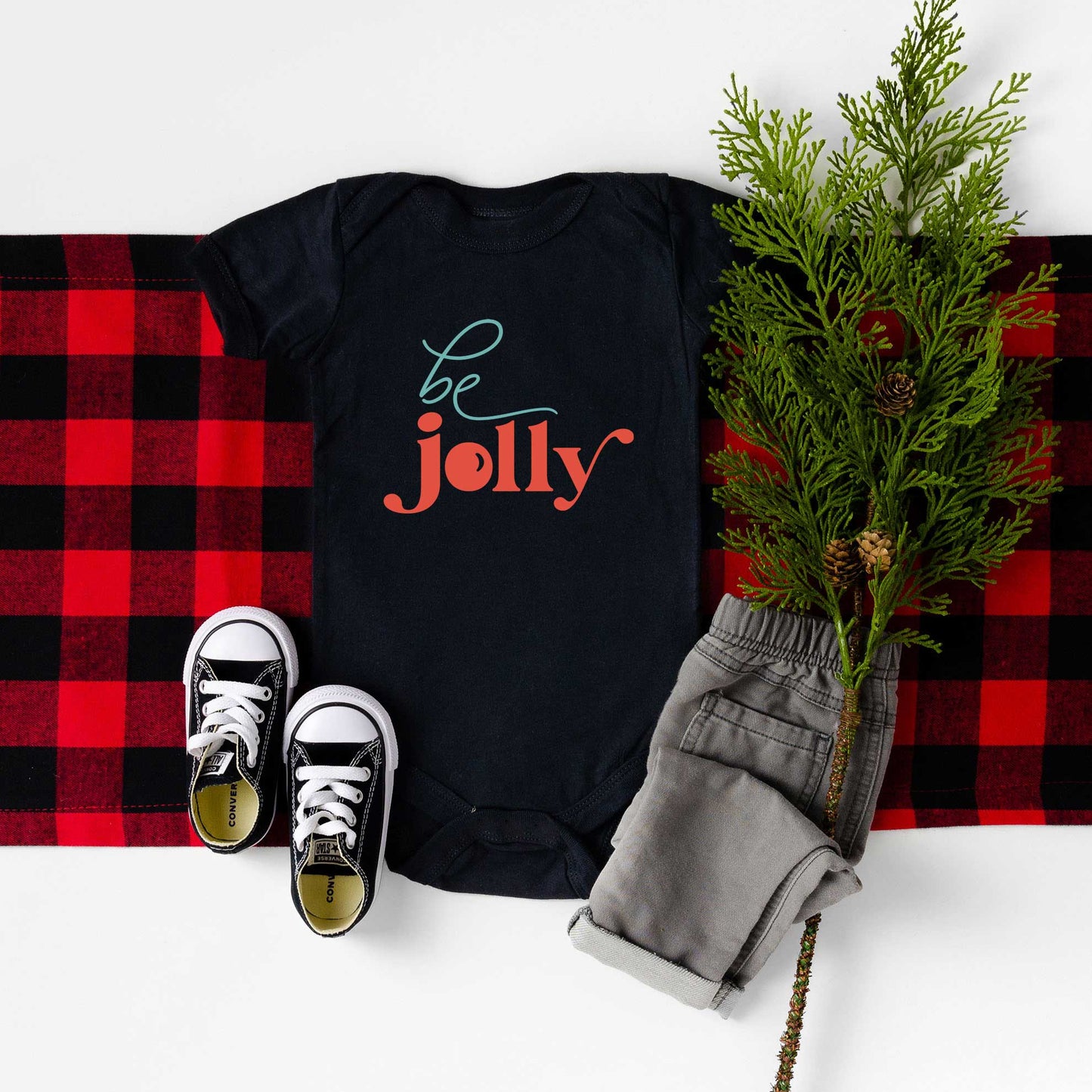 Be Jolly | Baby Graphic Short Sleeve Bodysuit