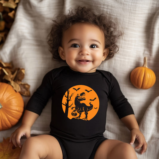 Dinosaur Moon | Baby Graphic Long Sleeve Bodysuit