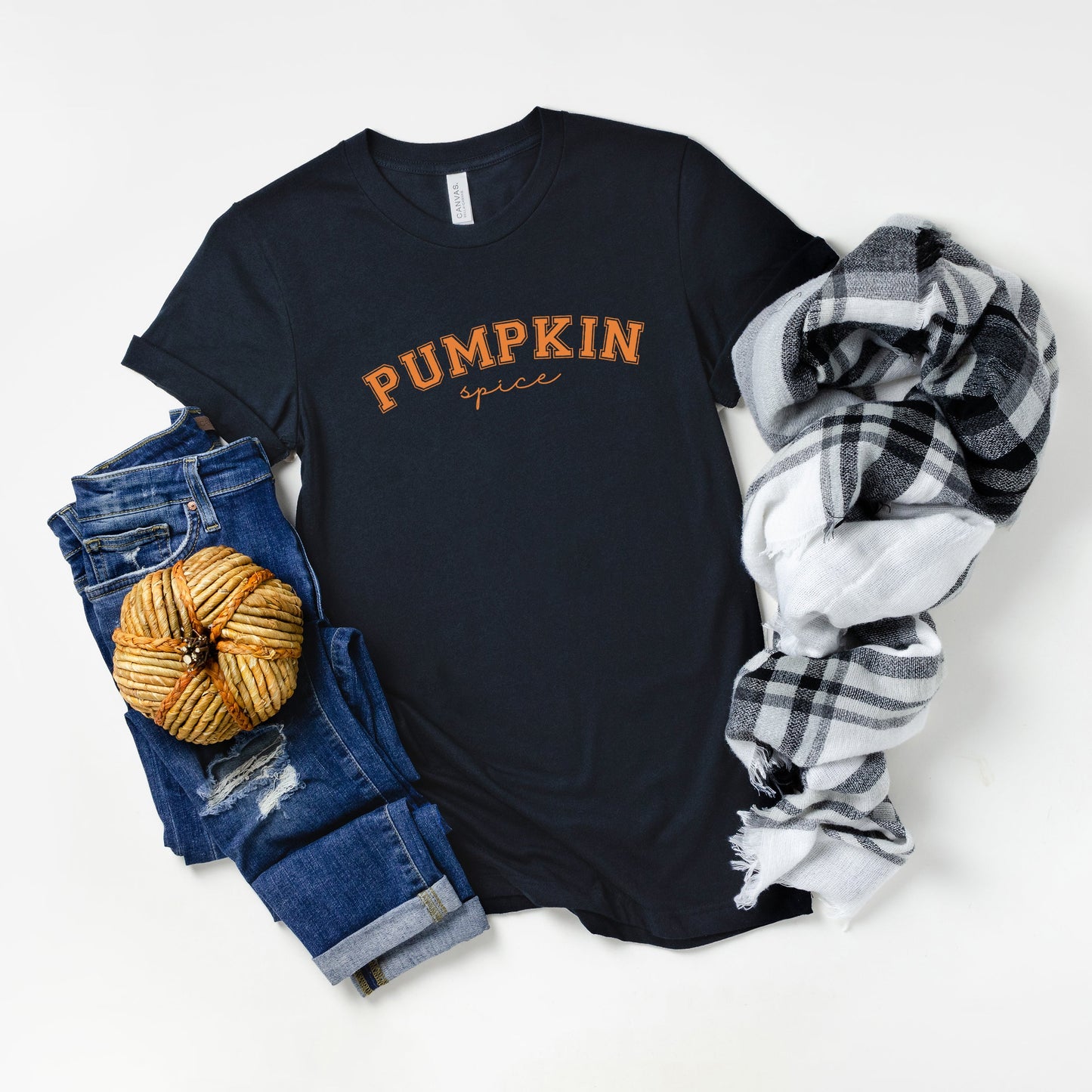 Curved Pumpkin Spice | Short Sleeve Graphic Tee