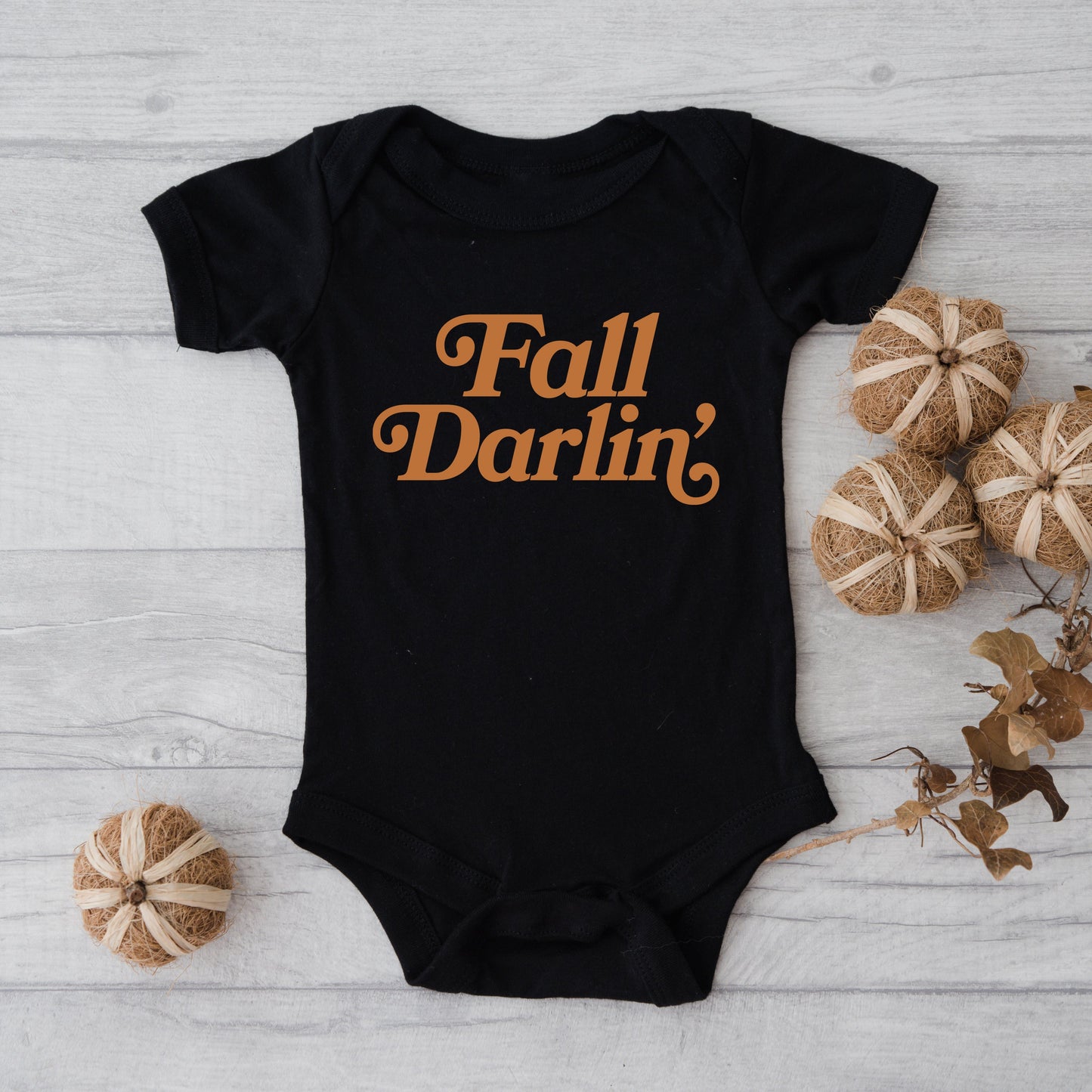 Fall Darlin' | Baby Graphic Short Sleeve Bodysuit