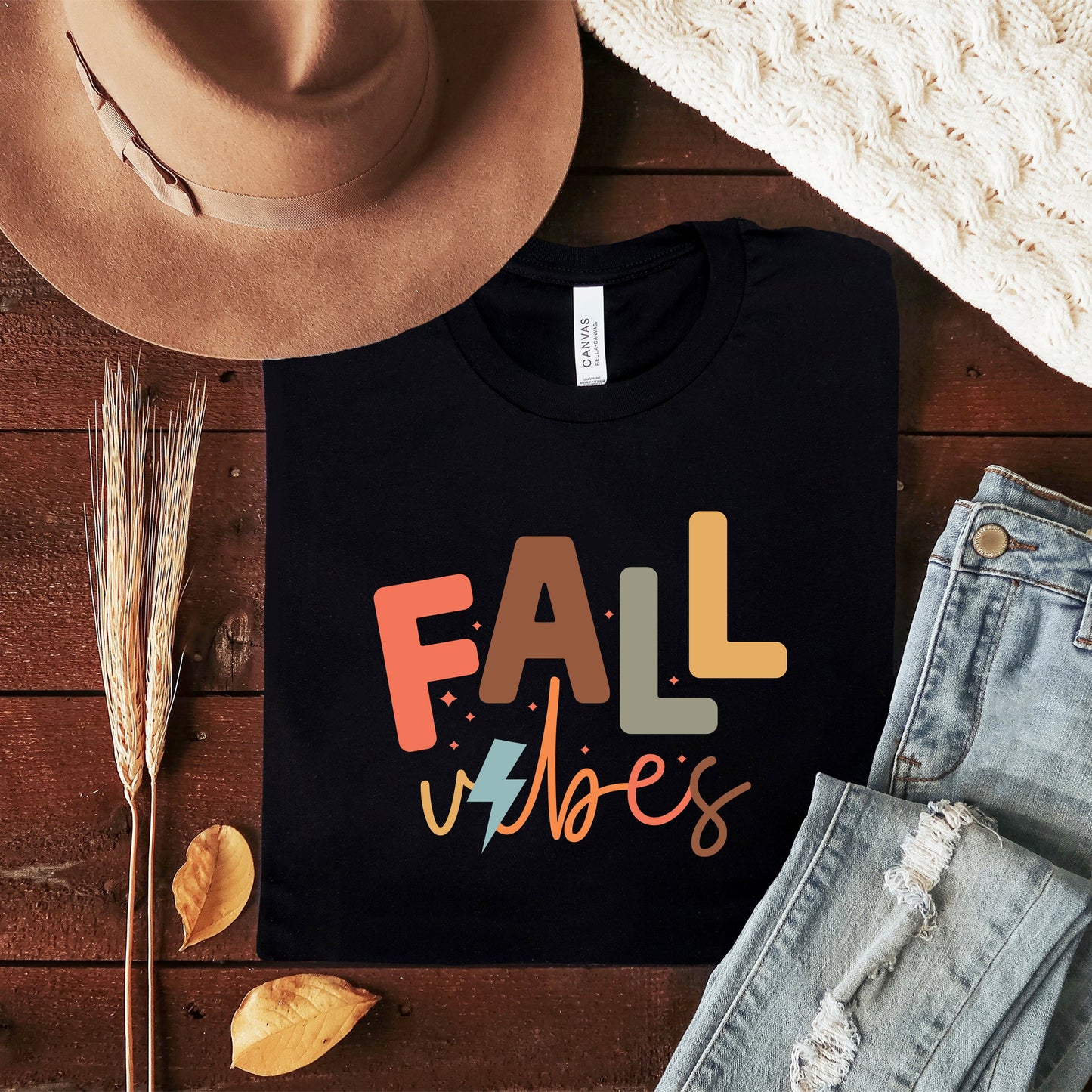 Fall Vibes | Short Sleeve Crew Neck