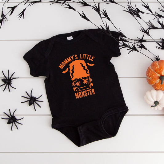 Mommy's Little Monster Girl | Baby Graphic Short Sleeve Bodysuit