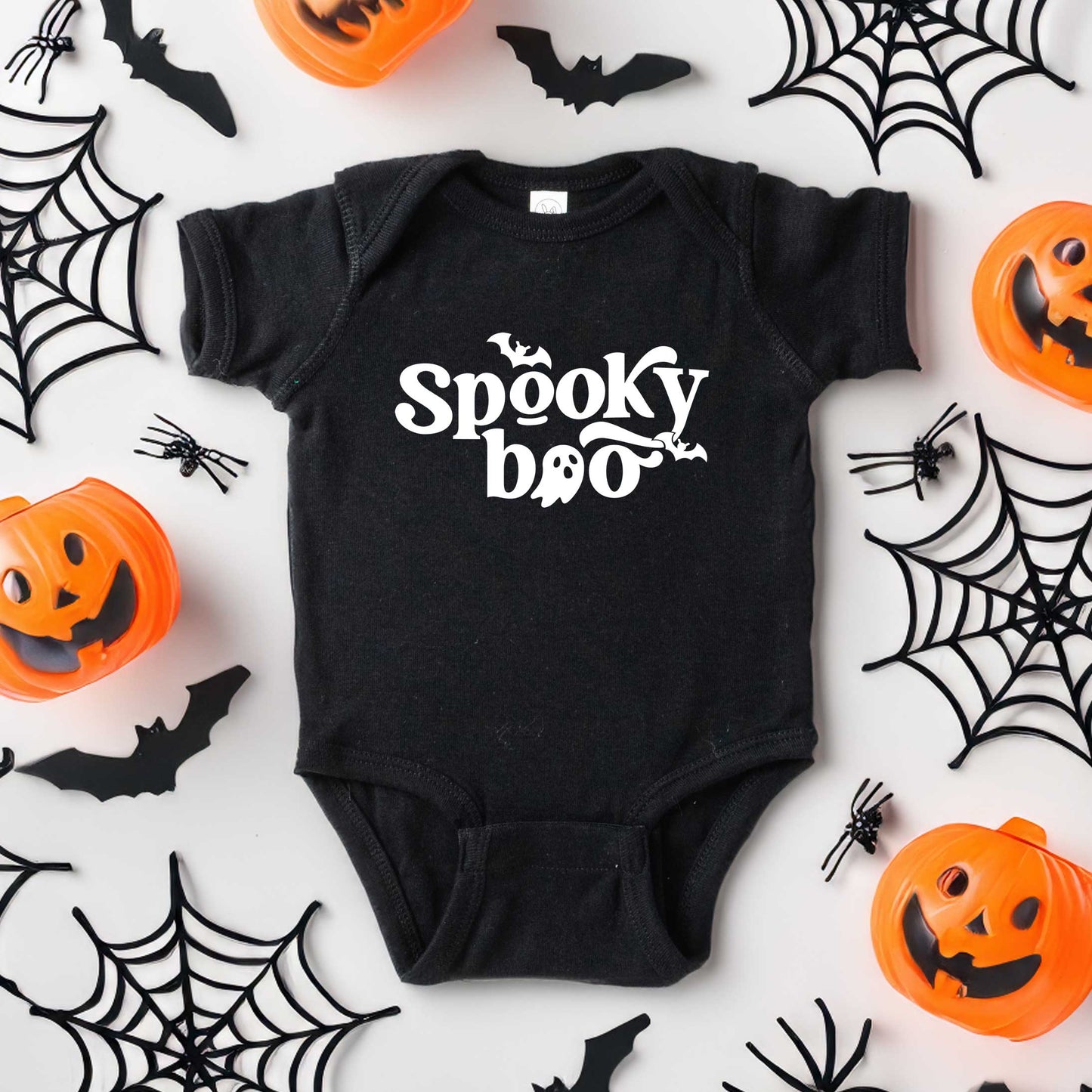 Spooky Boo | Baby Graphic Short Sleeve Bodysuit