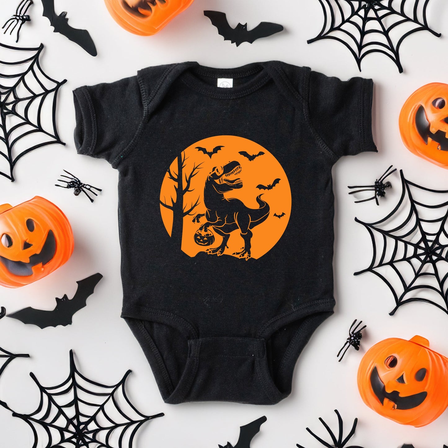 Dinosaur Moon | Baby Graphic Short Sleeve Bodysuit