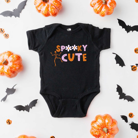 Spooky Cute Skeleton | Baby Graphic Short Sleeve Bodysuit