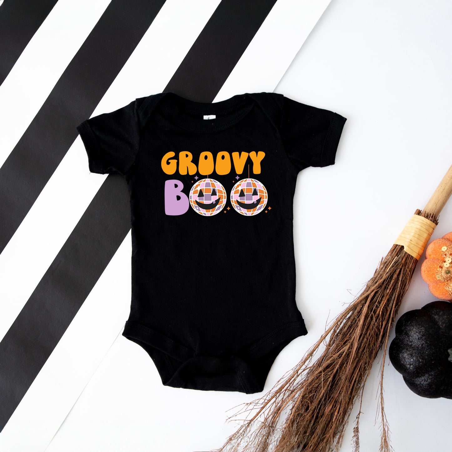 Groovy Boo | Baby Graphic Short Sleeve Bodysuit