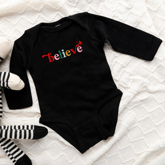 Believe Colorful | Baby Long Sleeve Bodysuit