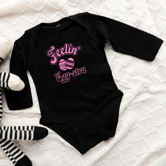 Feelin' Eggstra | Baby Long Sleeve Bodysuit