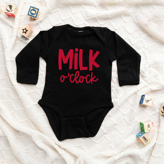 Milk O'Clock | Baby Long Sleeve Bodysuit