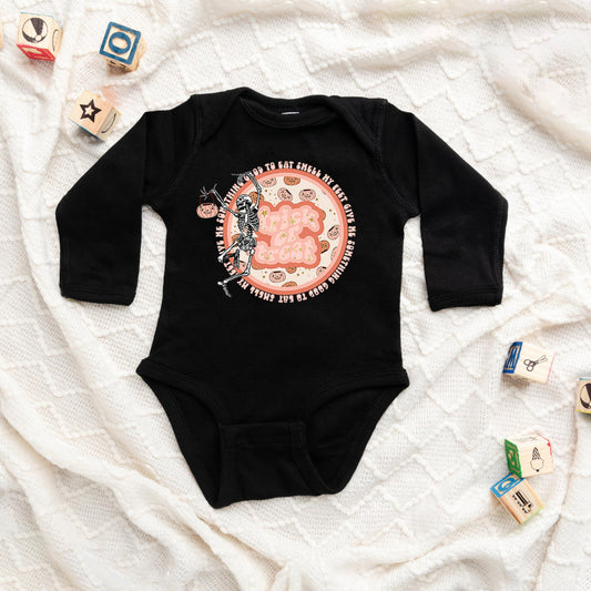 Trick Or Treat Skeleton | Baby Long Sleeve Bodysuit