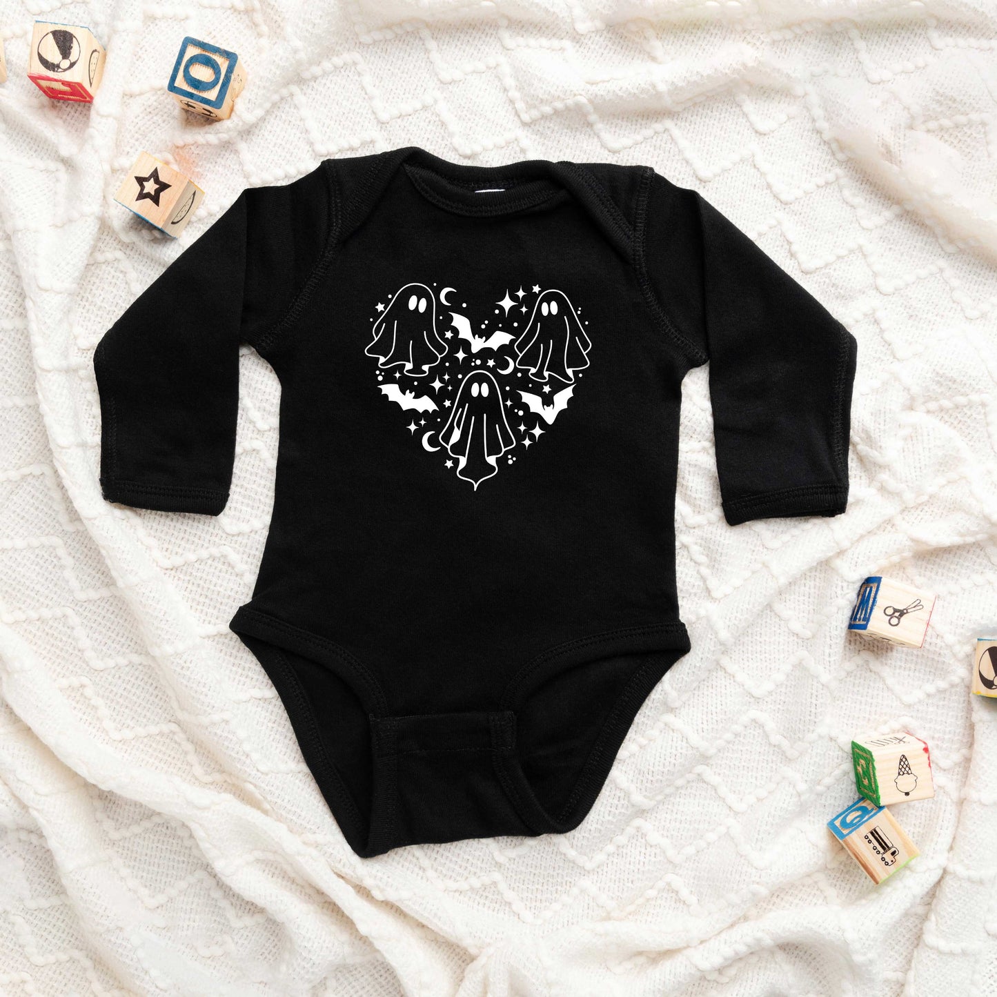 Ghosts Heart | Baby Graphic Long Sleeve Bodysuit