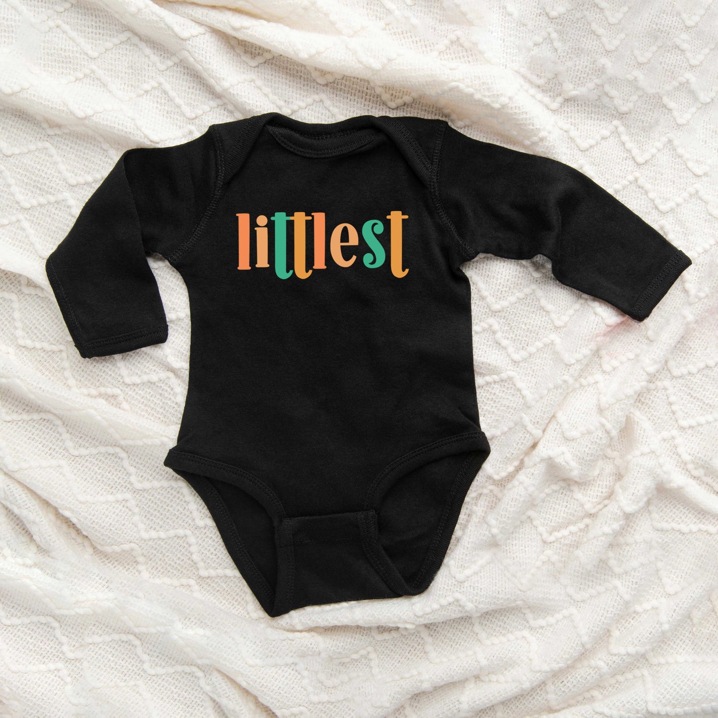 Littlest Colorful | Baby Graphic Long Sleeve Bodysuit