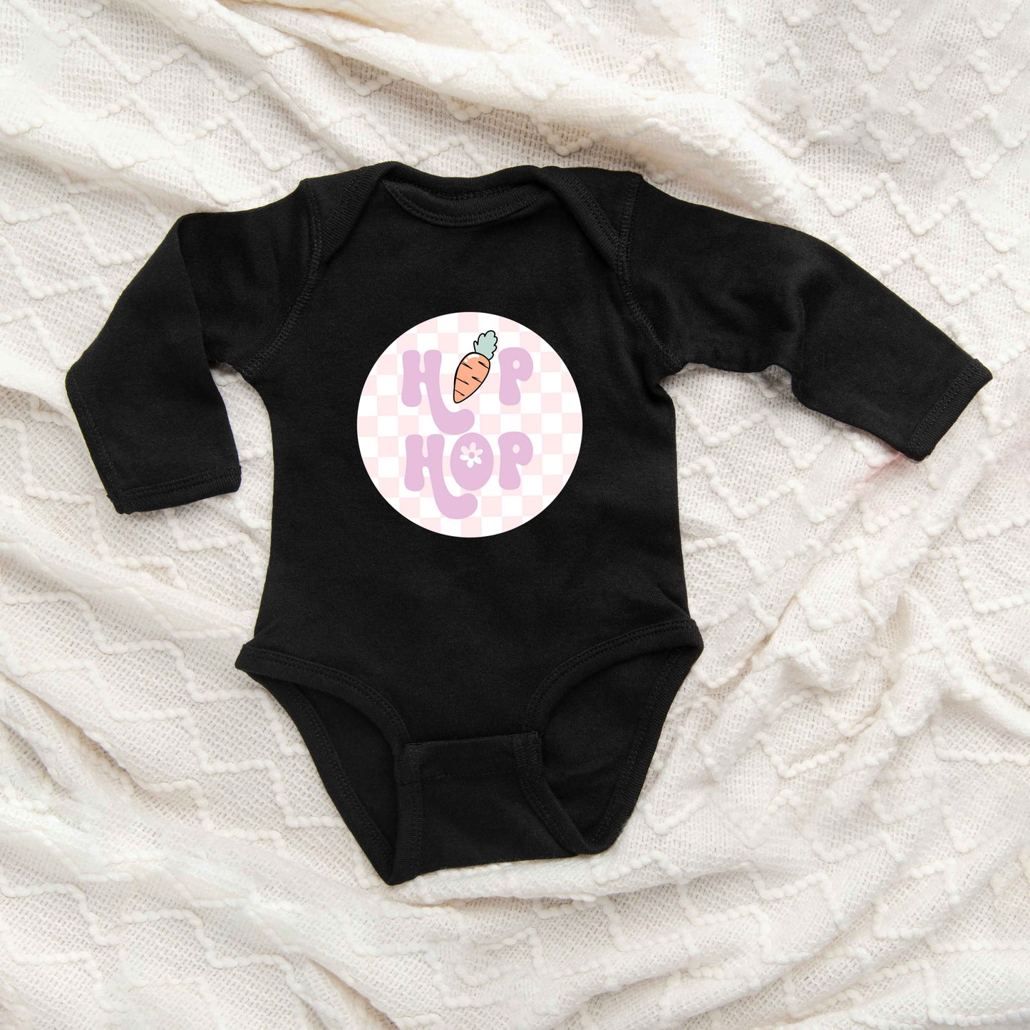 Checkered Hip Hop | Baby Long Sleeve Bodysuit