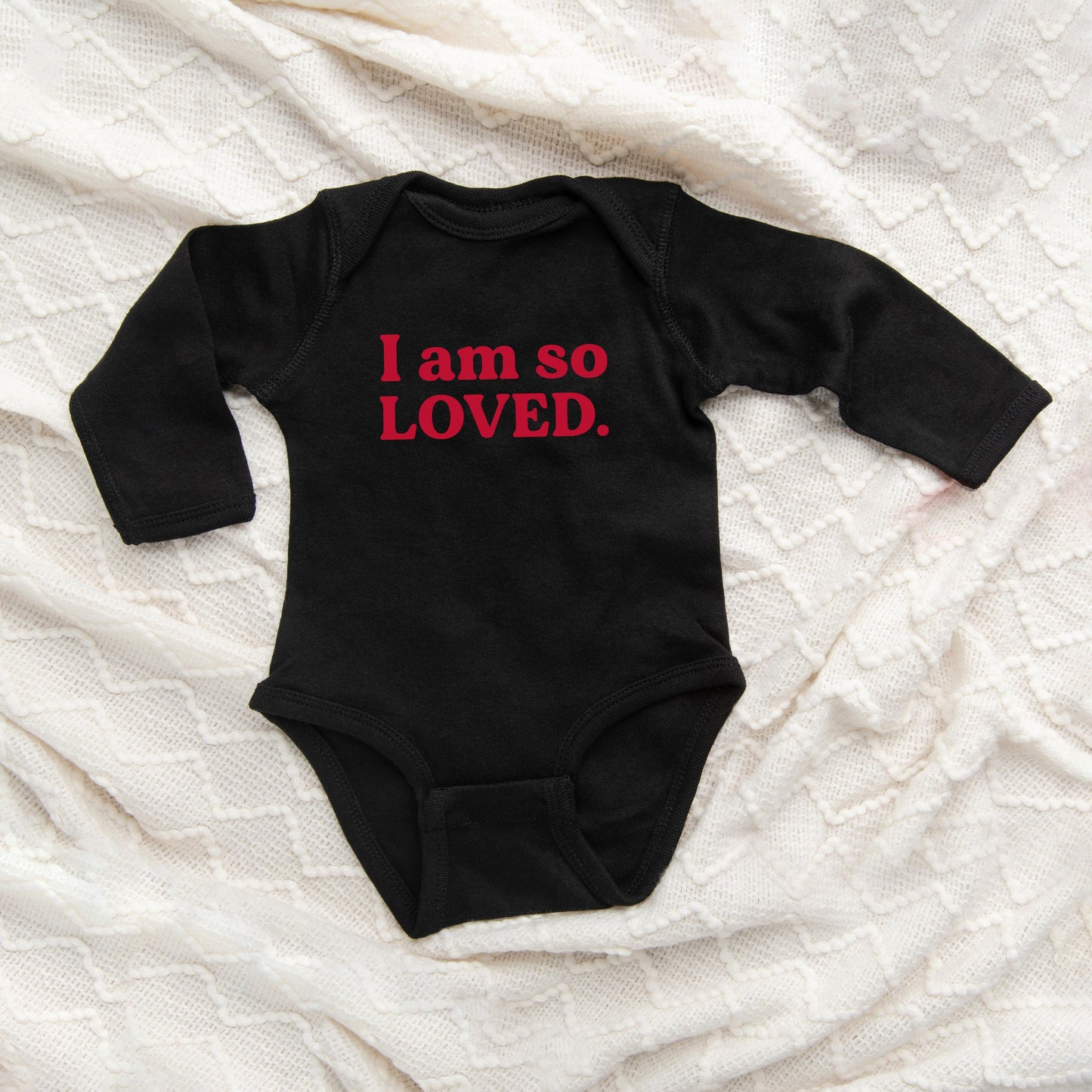 I Am So Loved | Baby Long Sleeve Bodysuit