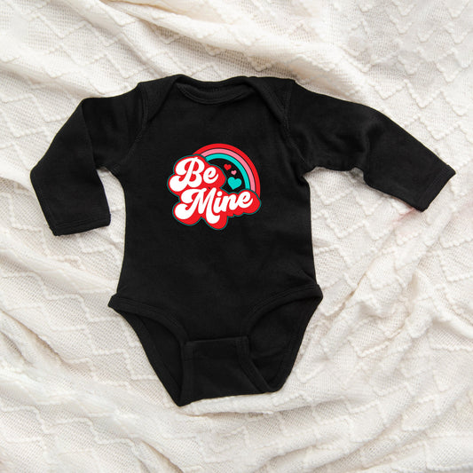 Be Mine Rainbow | Baby Long Sleeve Bodysuit