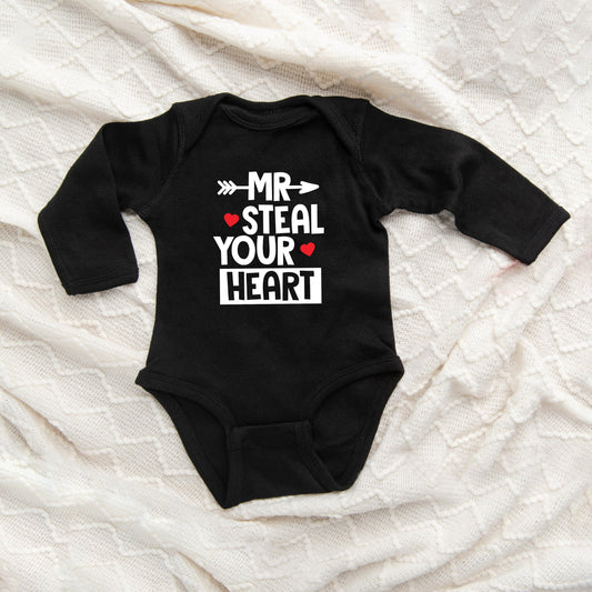 Mr. Steal Your Heart | Baby Long Sleeve Bodysuit