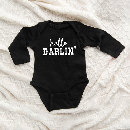 Hello Darlin' | Baby Long Sleeve Bodysuit