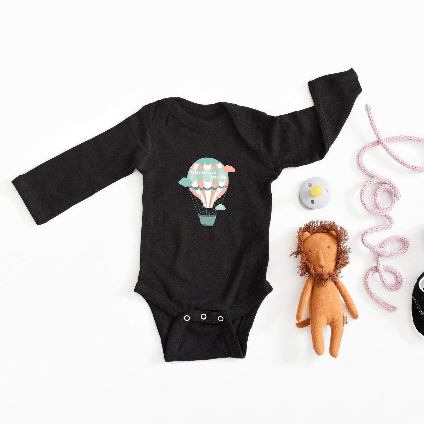 Adventure Awaits Clouds | Baby Long Sleeve Bodysuit