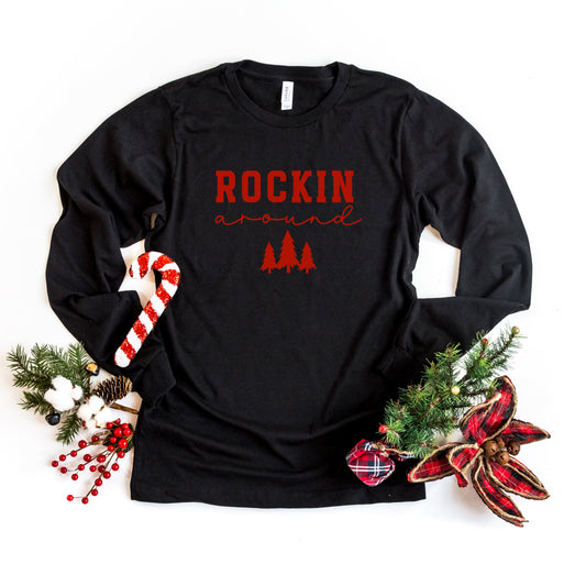 Rockin' Christmas Tree | Long Sleeve Crew Neck