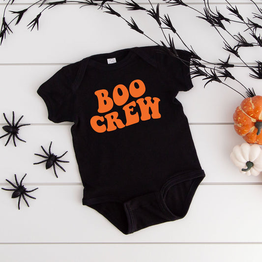 Boo Crew Wavy | Baby Graphic Short Sleeve Bodysuit