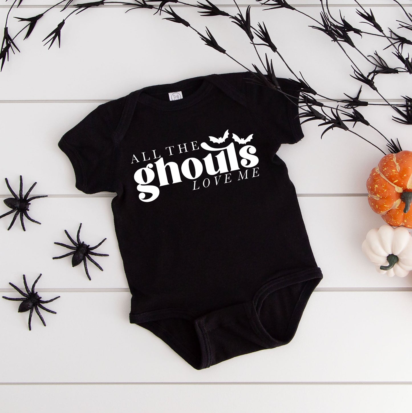 All The Ghouls Love Me | Baby Graphic Short Sleeve Bodysuit