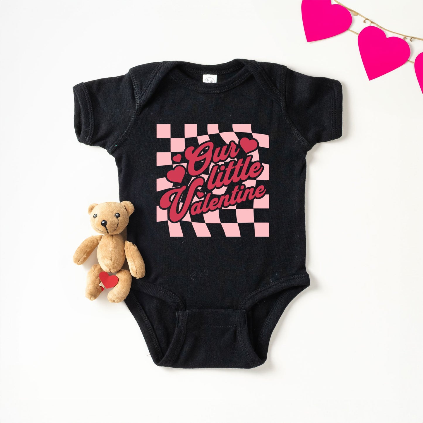 Our Little Valentine | Baby Graphic Short Sleeve Bodysuit