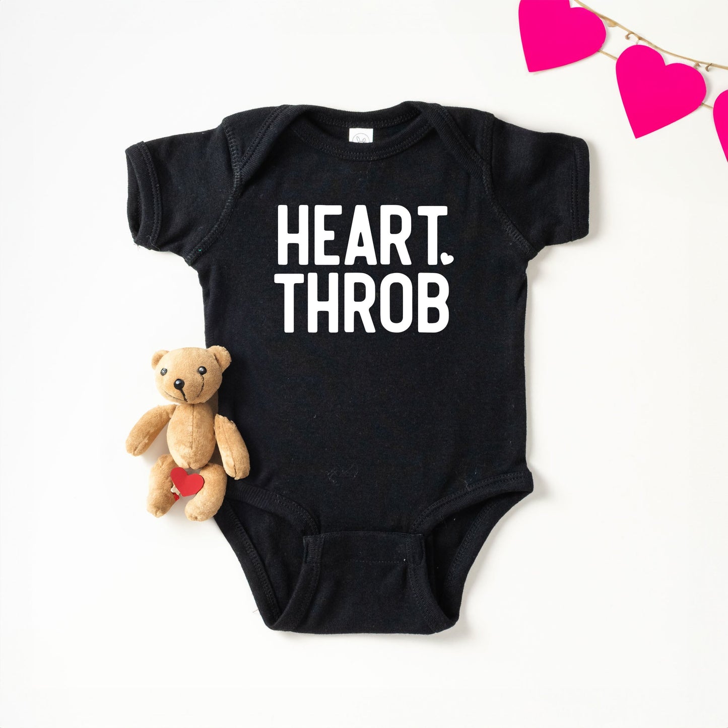 Heart Throb Small Heart | Baby Graphic Short Sleeve Bodysuit