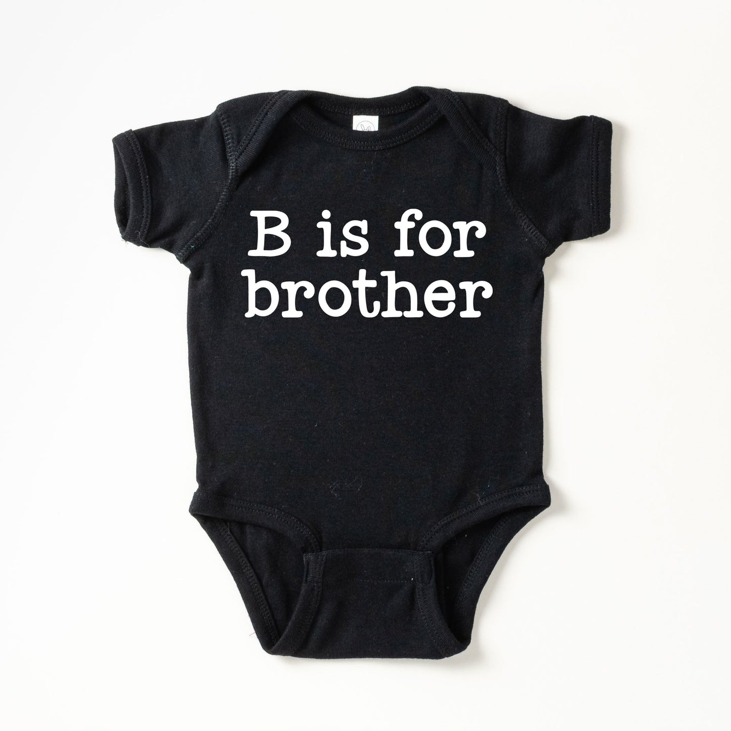 B Is For Brother | Baby Graphic Short Sleeve Bodysuit