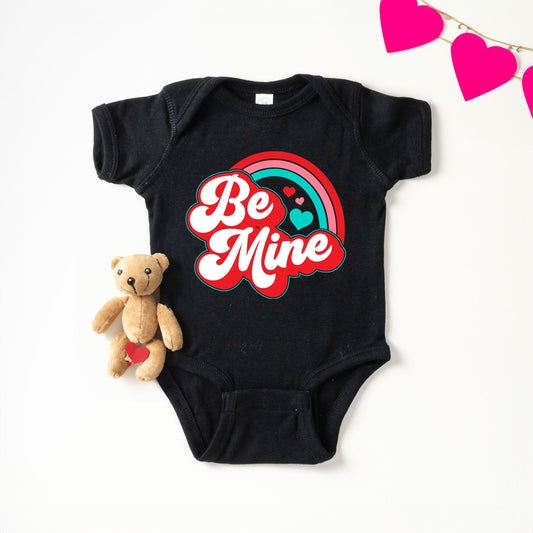 Be Mine Rainbow | Baby Graphic Short Sleeve Bodysuit