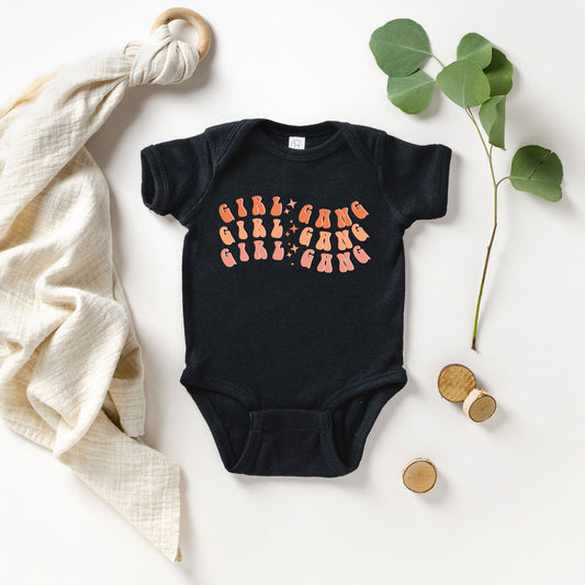 Girl Gang Wavy | Baby Graphic Short Sleeve Bodysuit