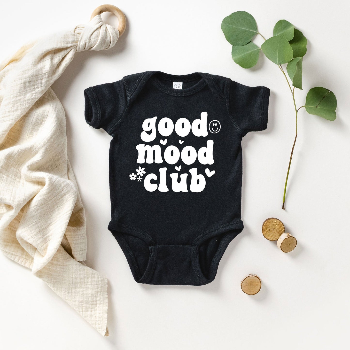 Good Mood Club | Baby Graphic Short Sleeve Bodysuit