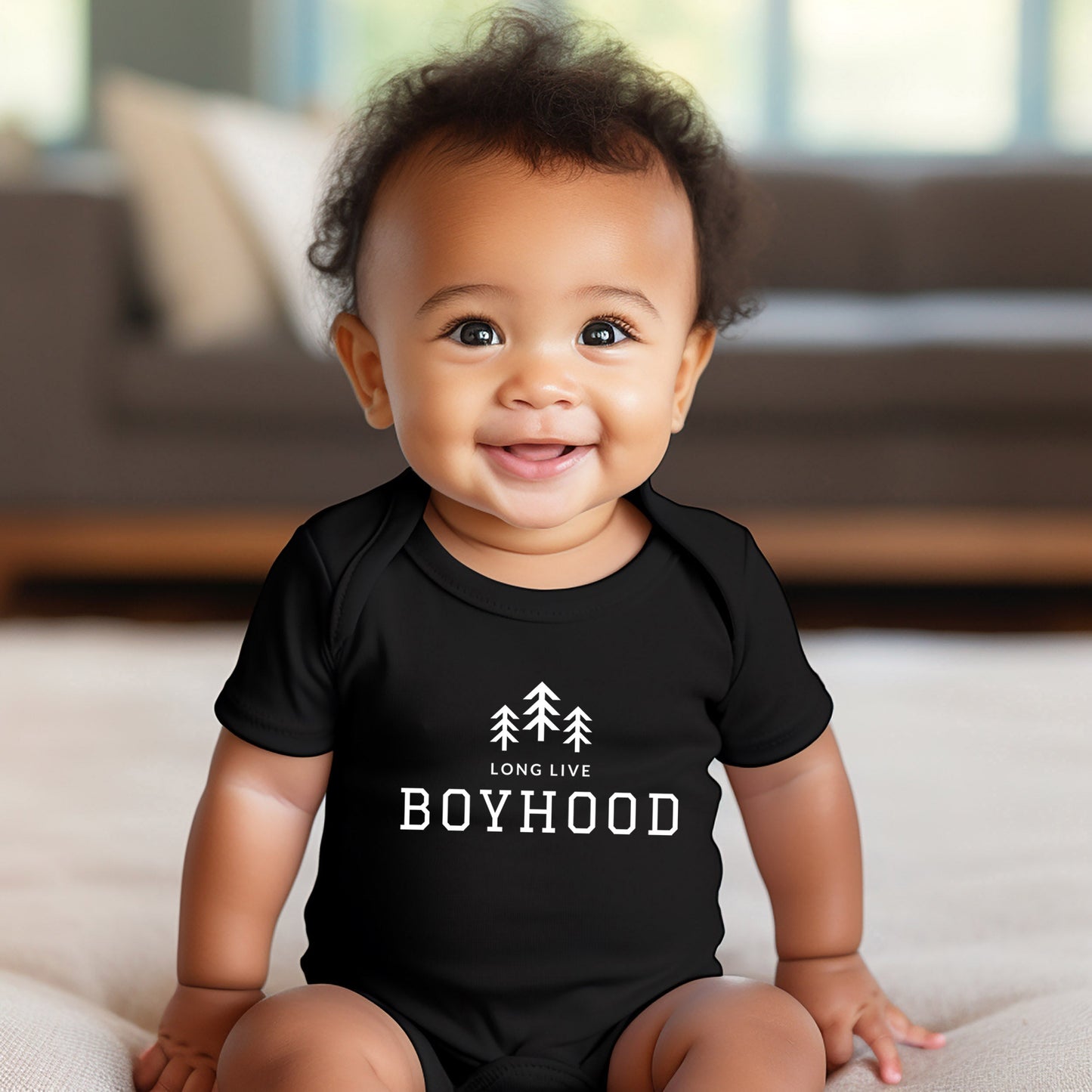 Long Live Boyhood | Baby Graphic Short Sleeve Bodysuit