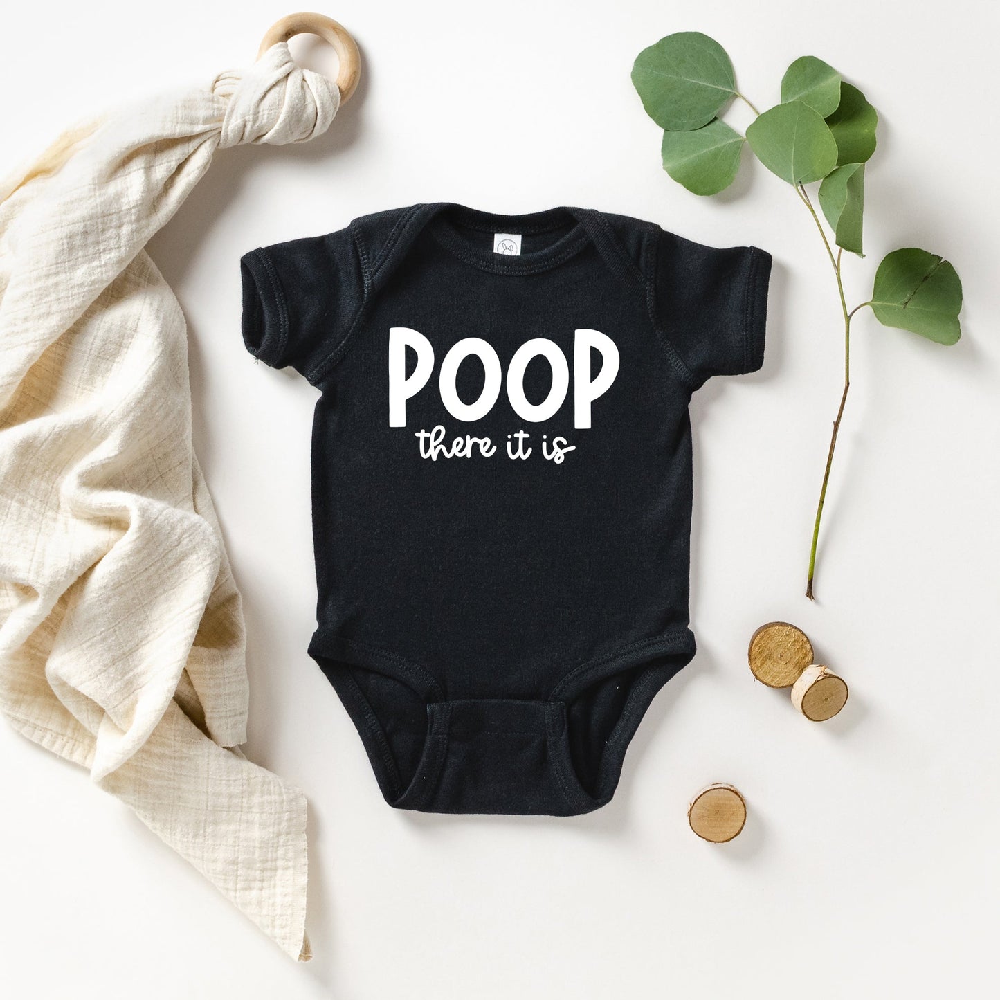 Poop There It Is | Baby Graphic Short Sleeve Bodysuit