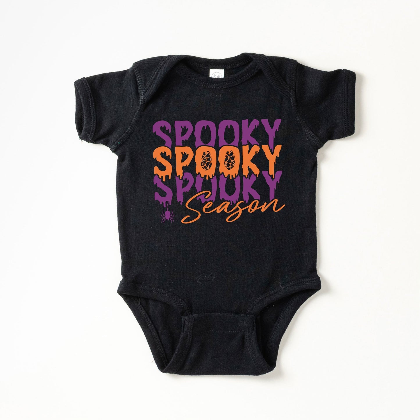 Spooky Season Spider | Baby Graphic Short Sleeve Bodysuit