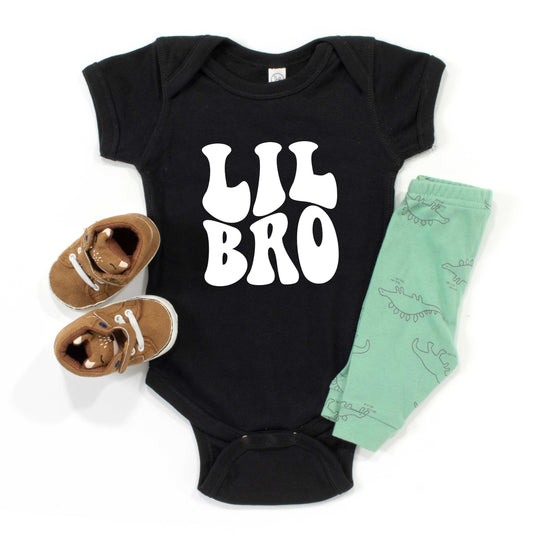 Lil Bro Wavy | Baby Graphic Short Sleeve Bodysuit