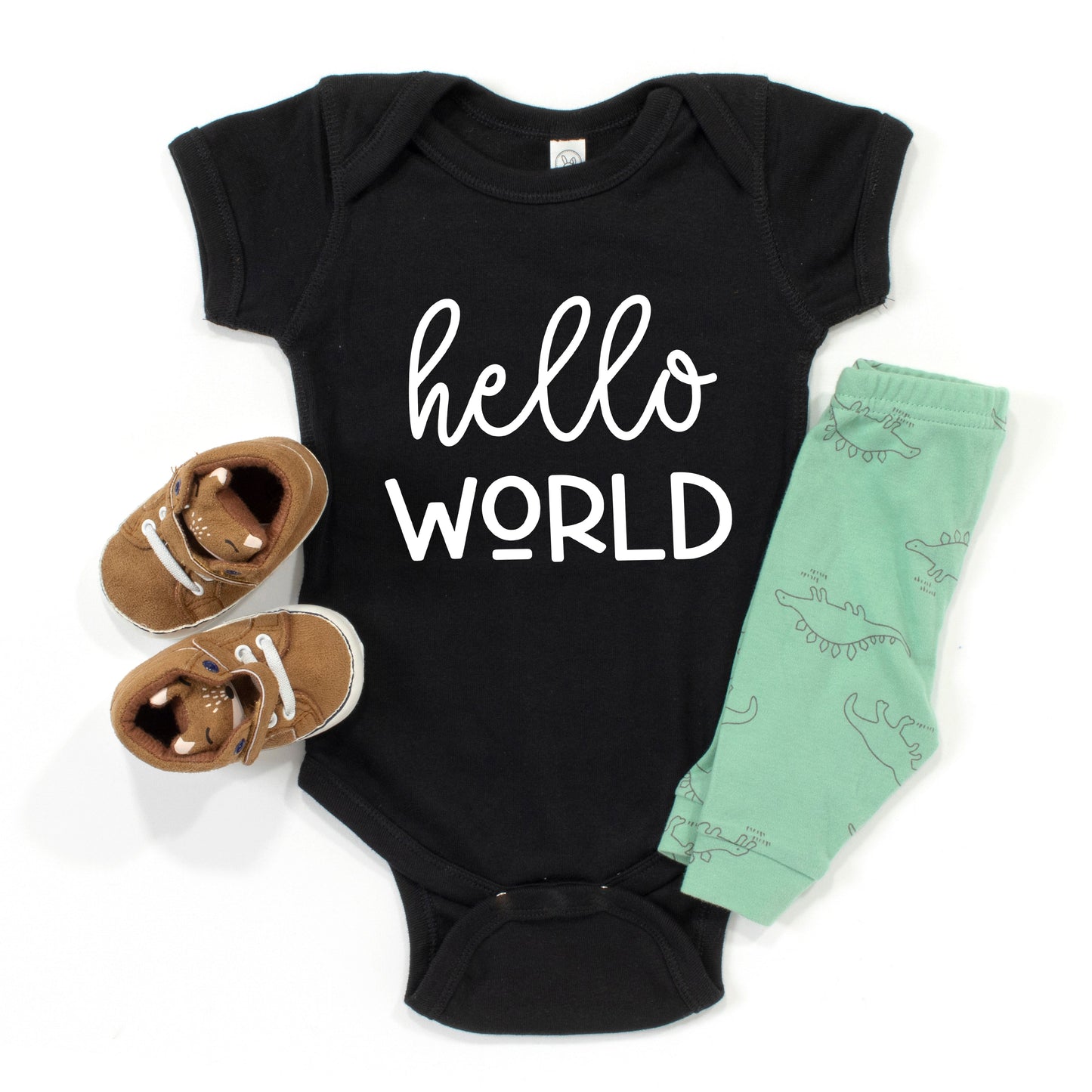 Hello World | Baby Graphic Short Sleeve Bodysuit