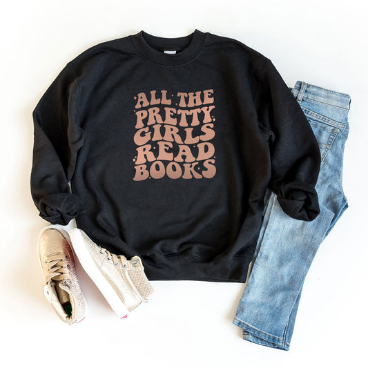 Pretty Girls Read Books | Youth Sweatshirt