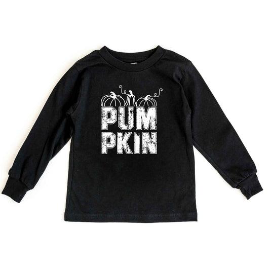 Pumpkin Distressed | Toddler Graphic Long Sleeve Tee
