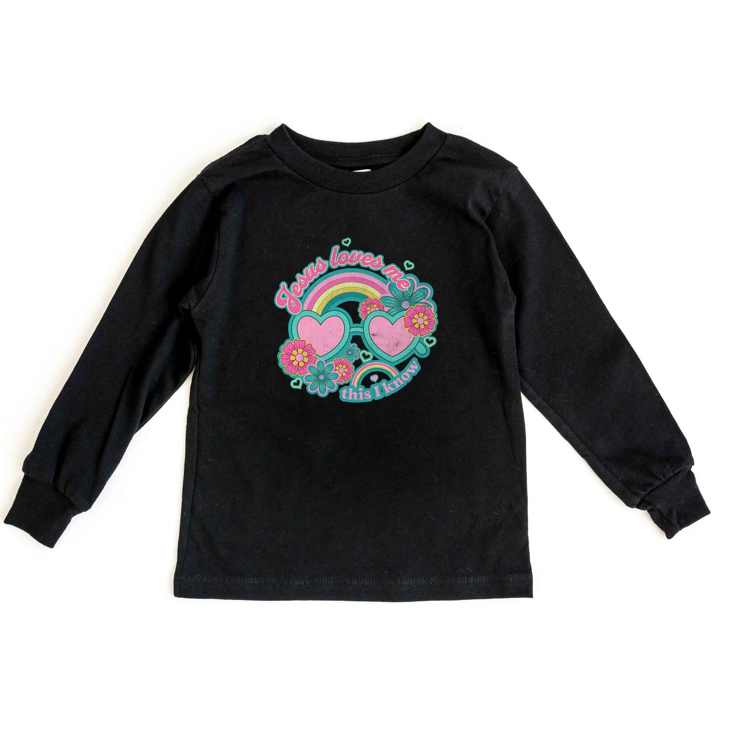 Jesus Loves Me Sunglasses | Youth Long Sleeve Tee